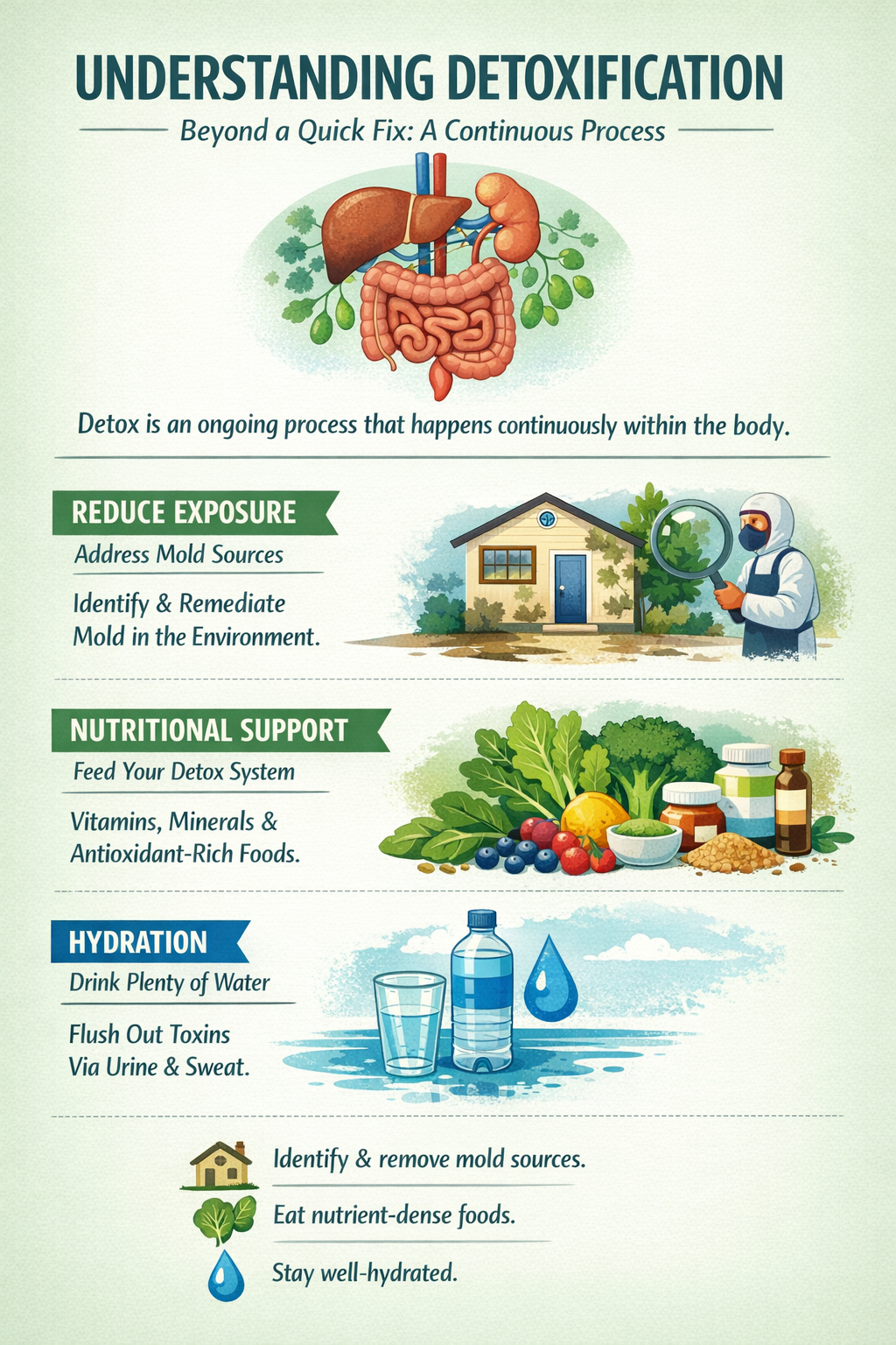 Detoxification steps for a healthier body