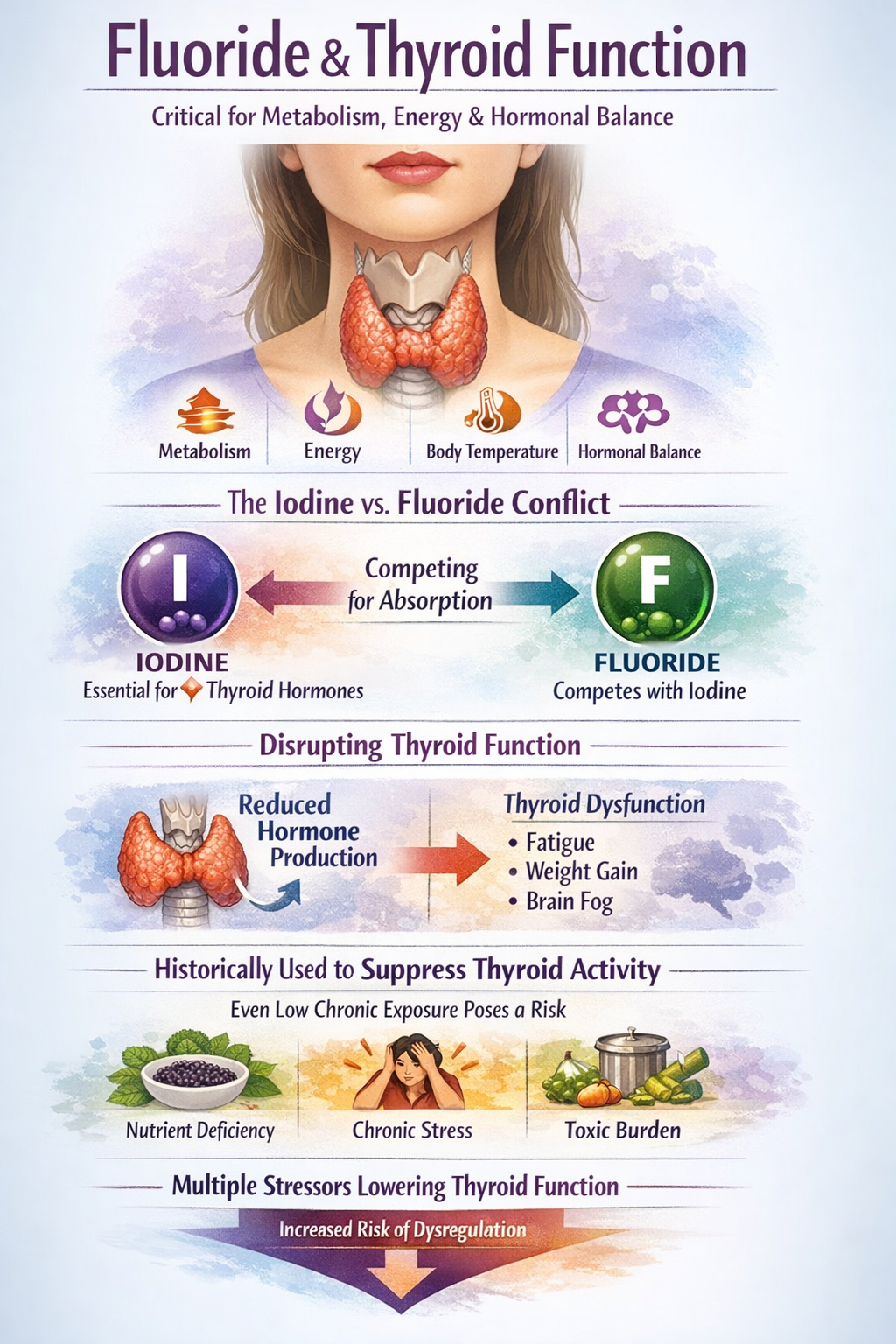 Fluoride impact on thyroid function