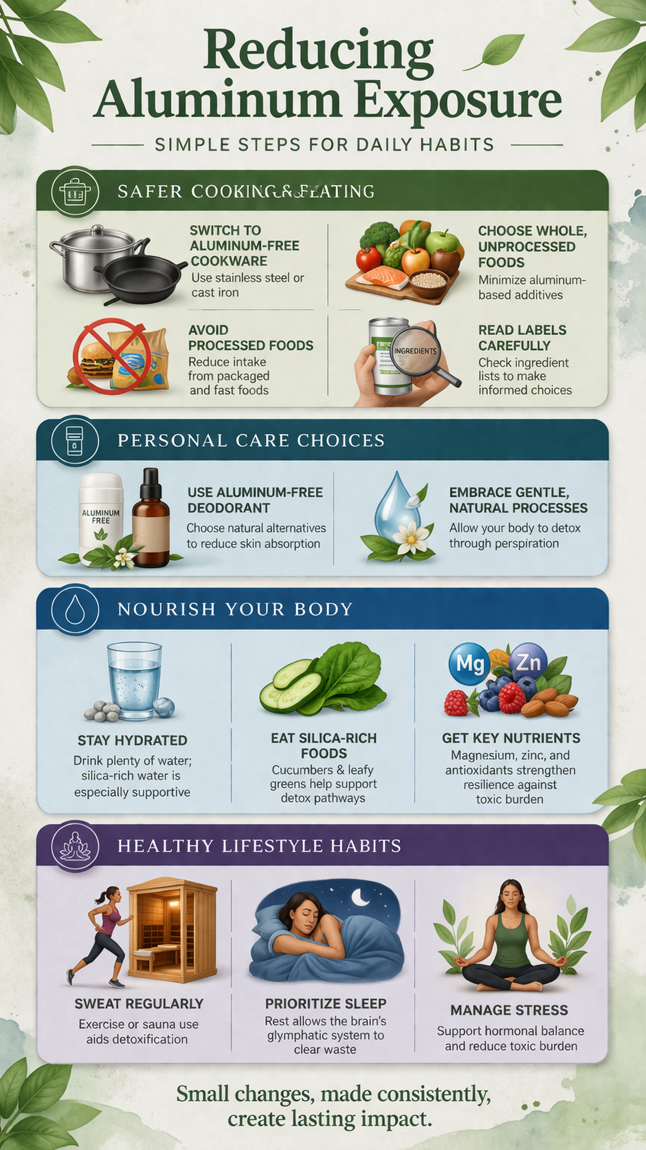 Reducing aluminum exposure with healthy habits