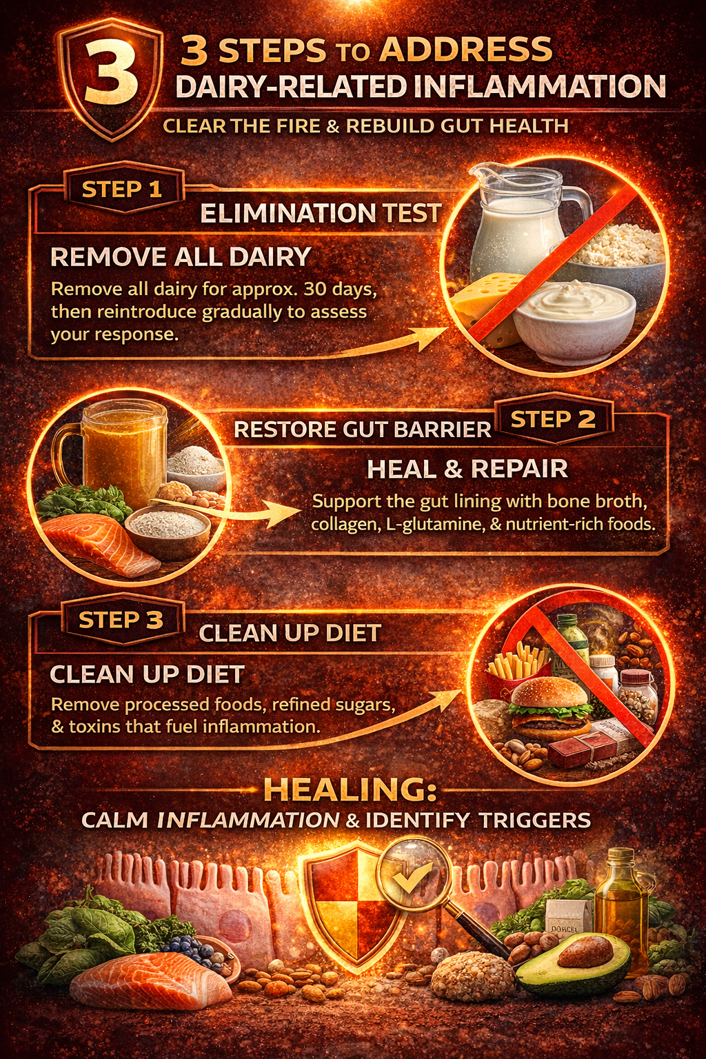 3 steps to reduce dairy inflammation