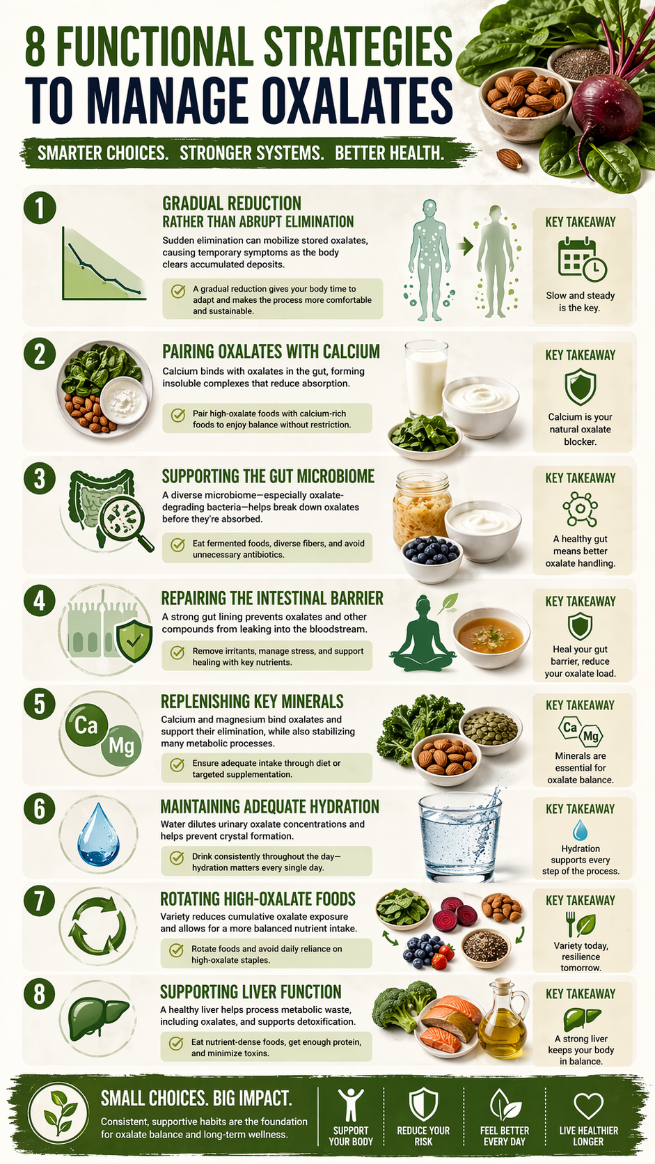 8 functional strategies for managing oxalates