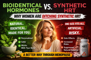 Bioidentical vs synthetic HRT comparison