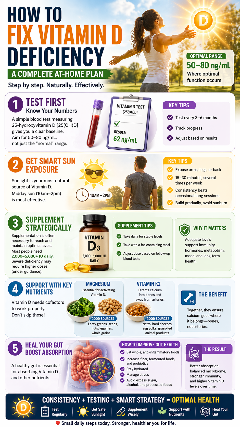 Fixing vitamin D deficiency A step-by-step guide