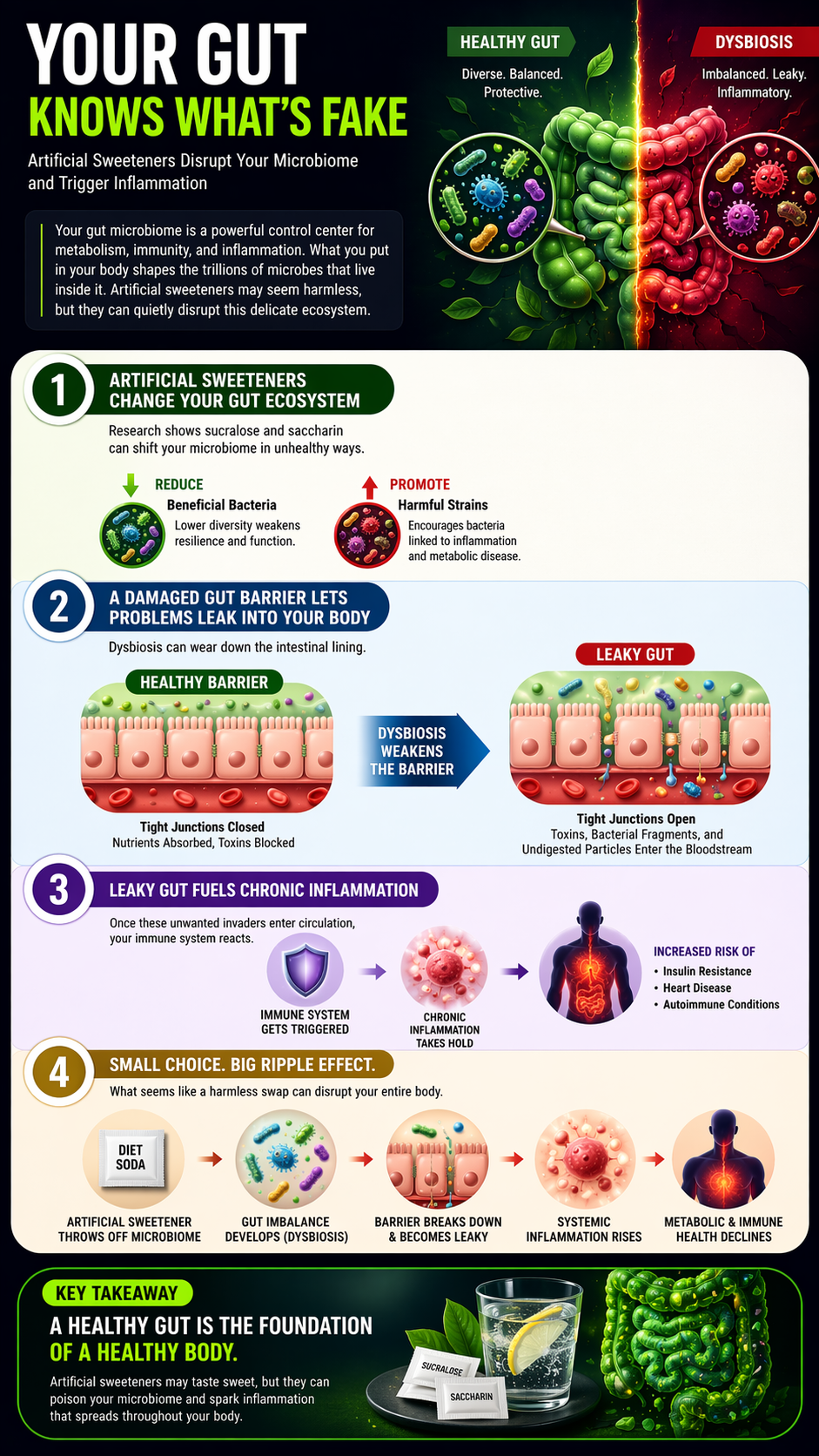 Gut health and artificial sweeteners explained