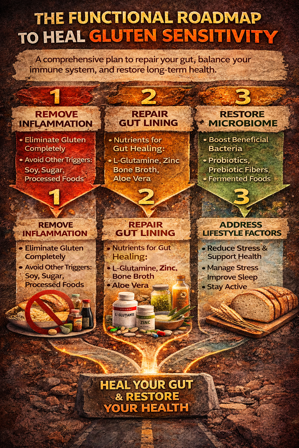 Healing gluten sensitivity roadmap