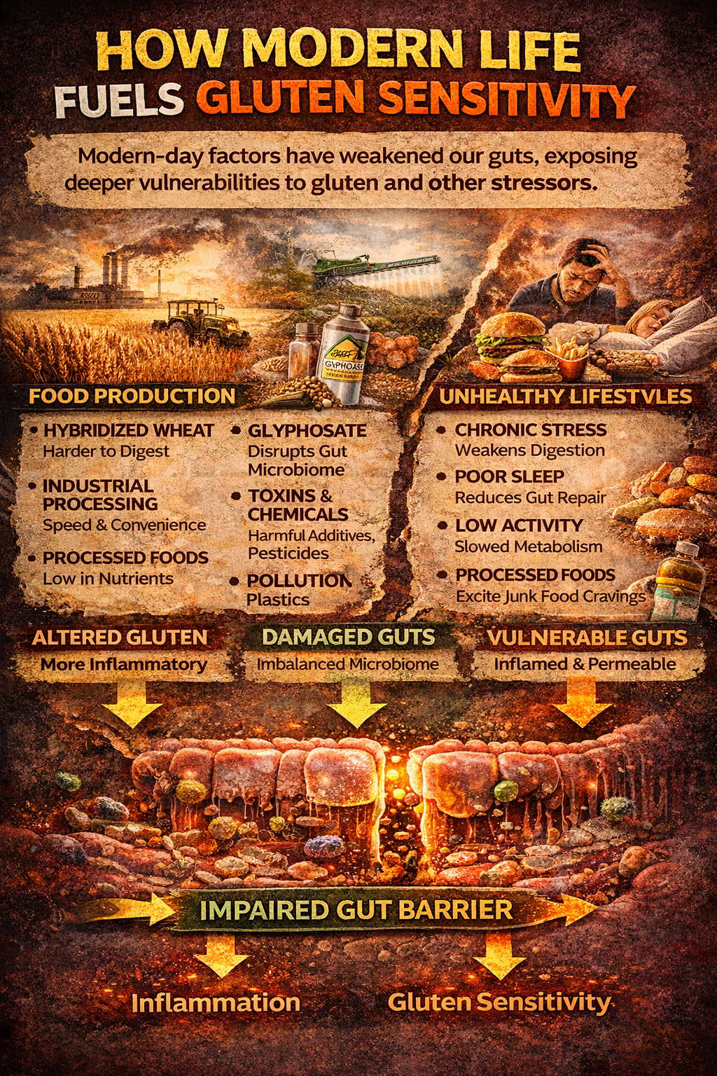 How modern life affects gluten sensitivity