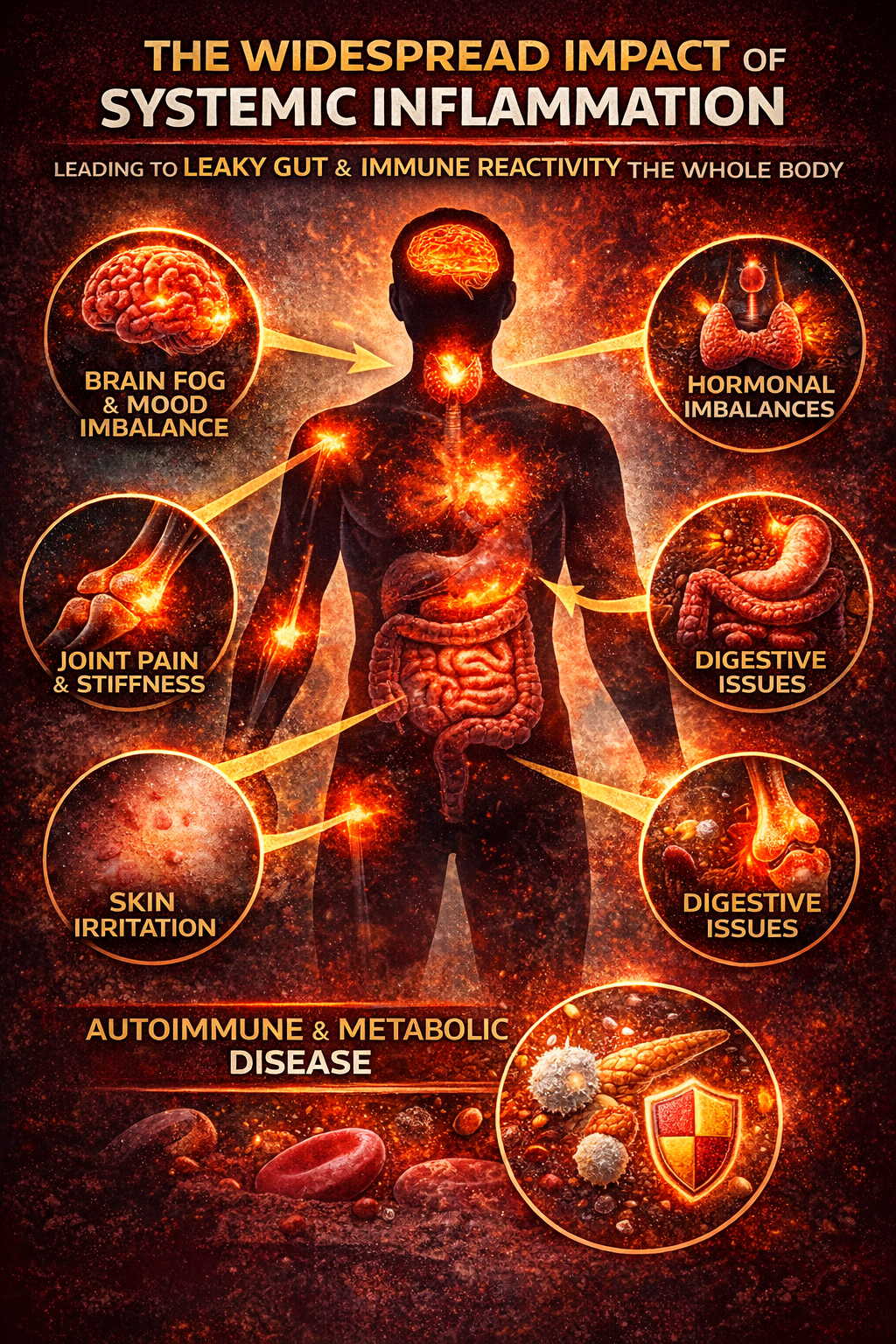 Systemic inflammation's impact on the body