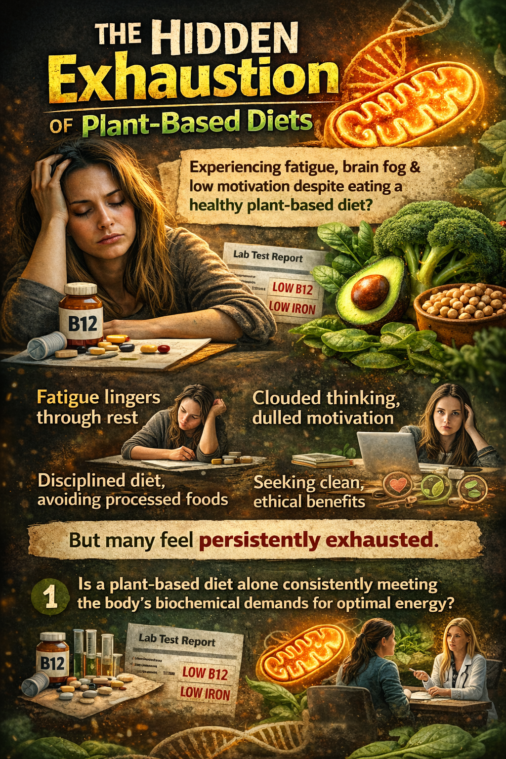 The hidden exhaustion of plant-based diets