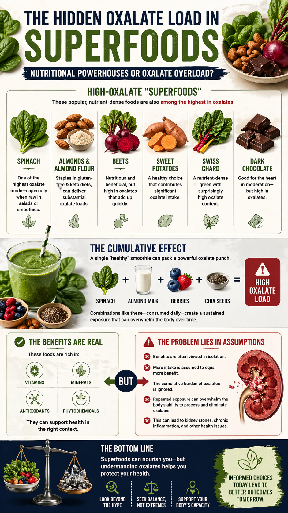 The hidden oxalate load in superfoods