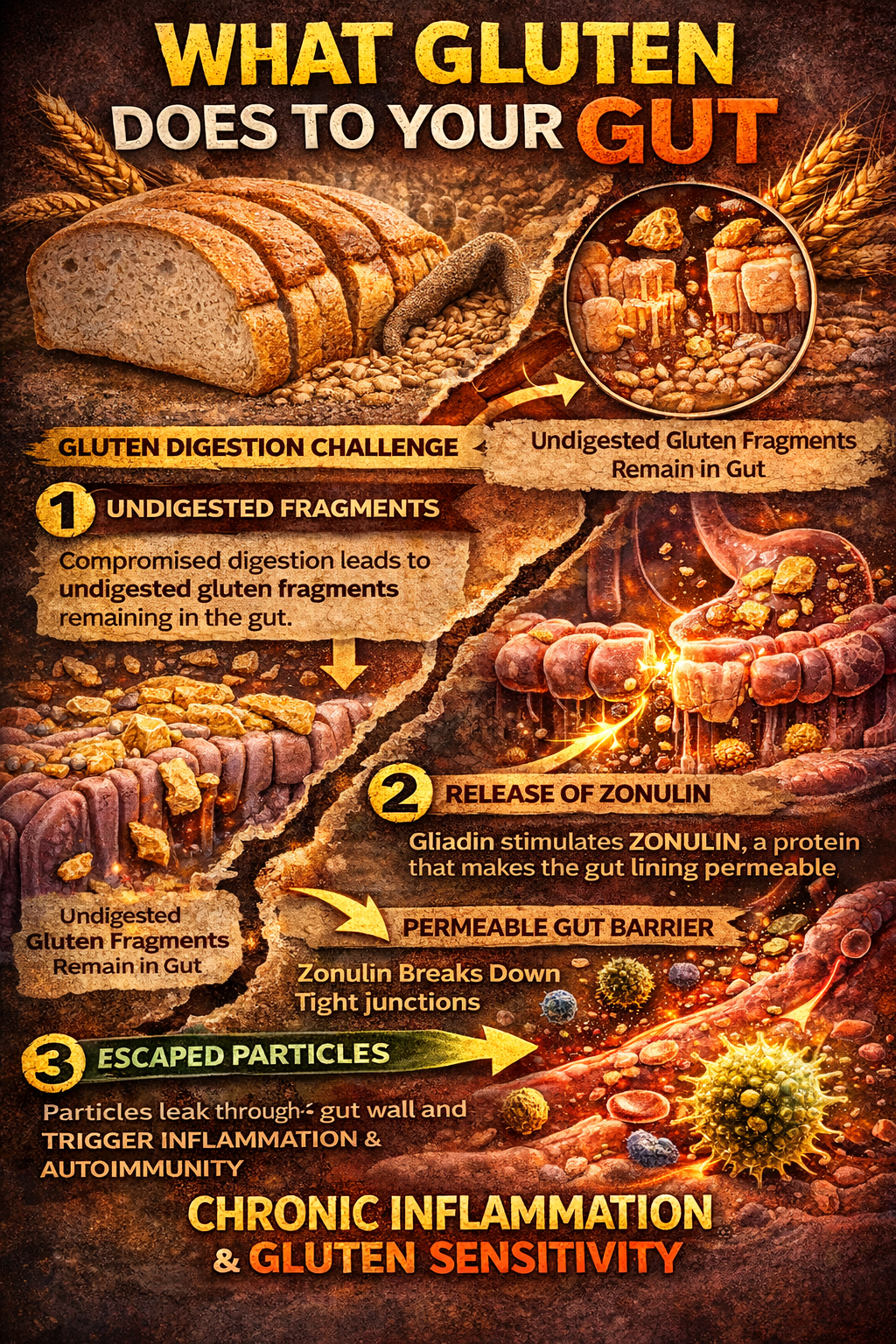 What gluten does to your gut. 
