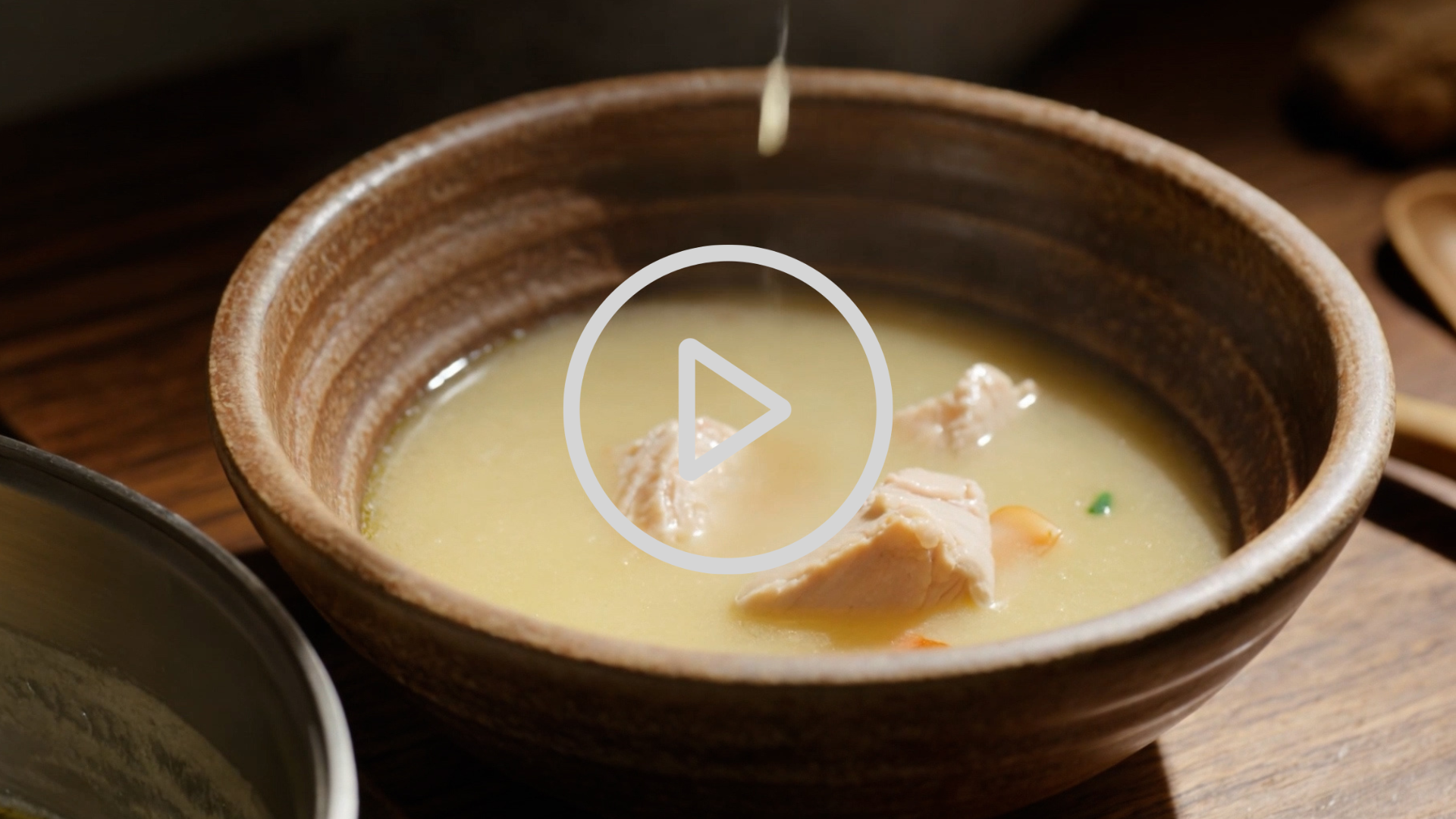 Creamy Coconut Chicken Soup with Ginger