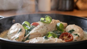 Creamy Tuscan Chicken with Spinach & Sun-Dried Tomatoes