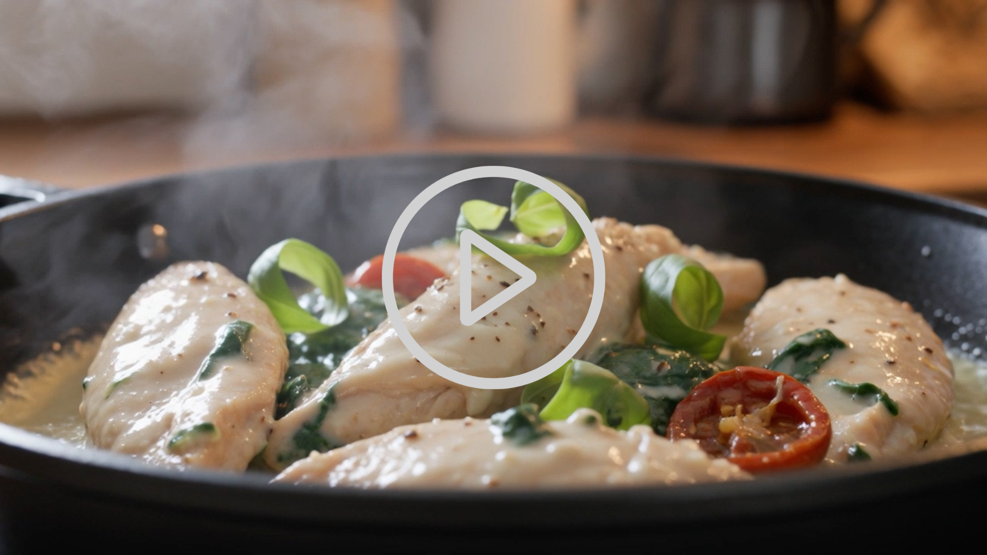 Creamy Tuscan Chicken with Spinach & Sun-Dried Tomatoes