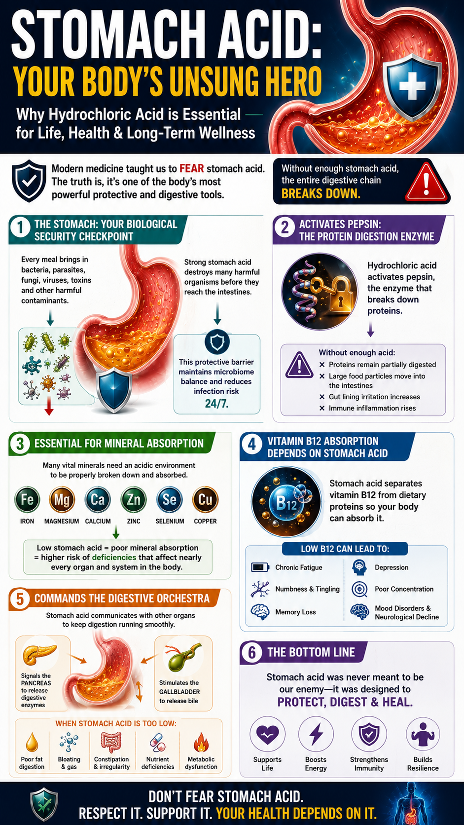 Stomach acid your body's protector
