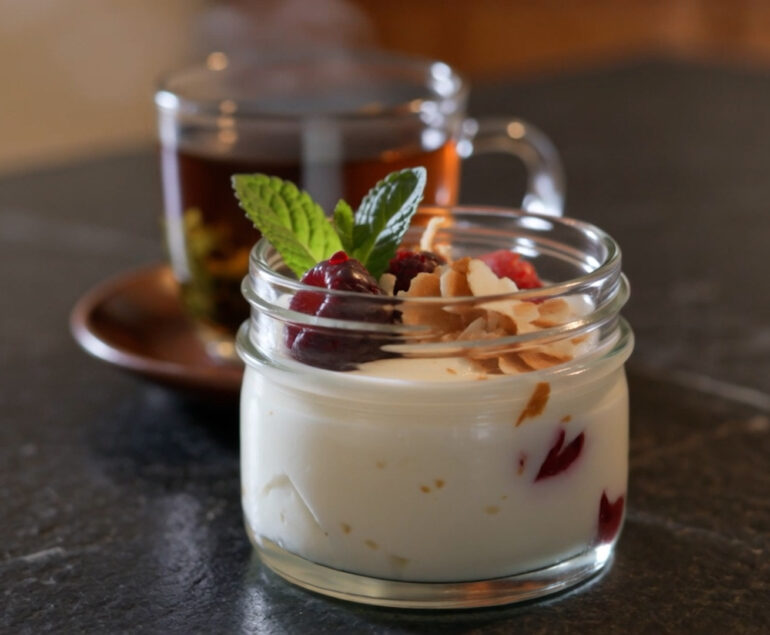 Vanilla Bean Coconut Panna Cotta