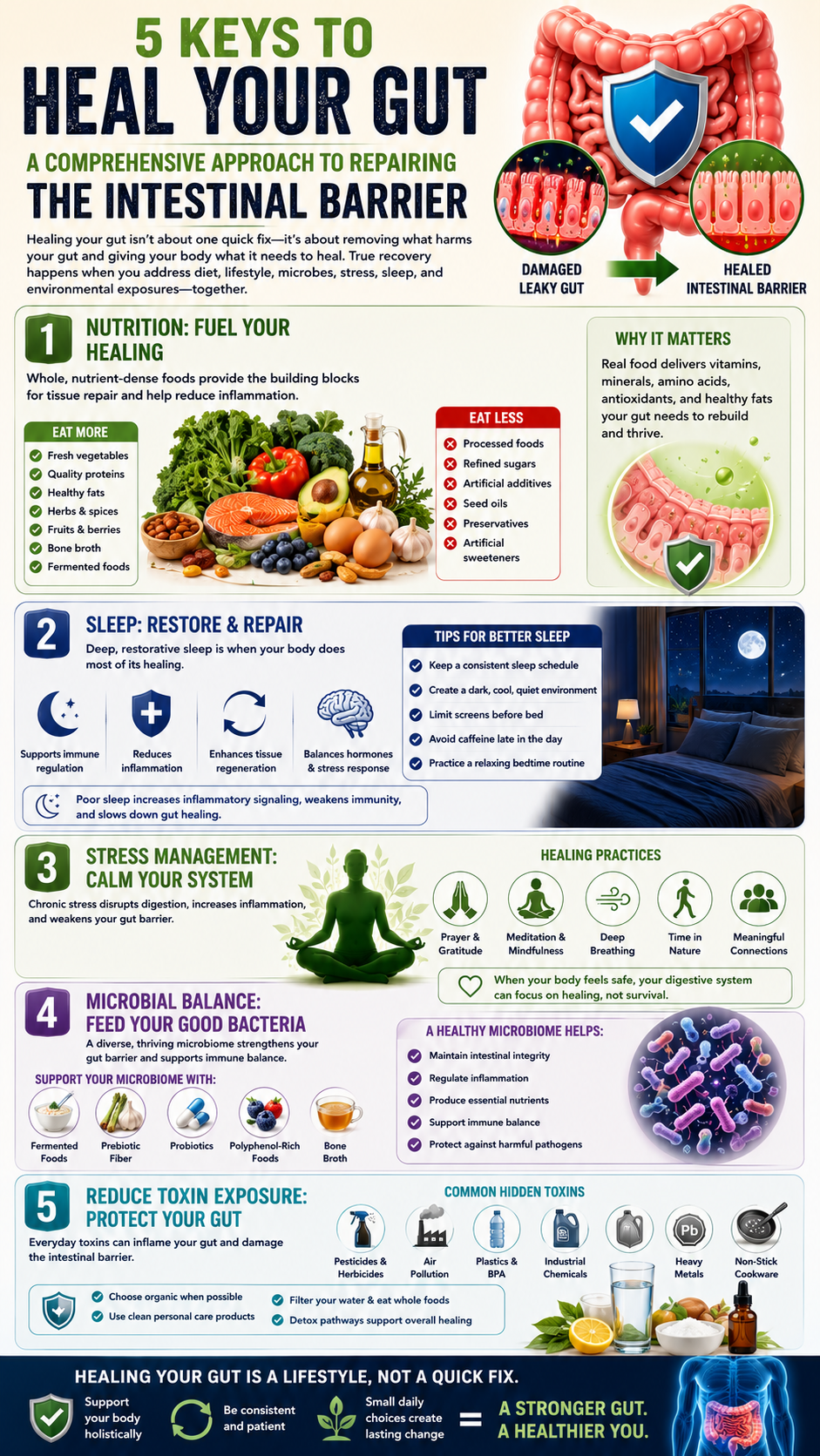 5 keys to healing your gut
