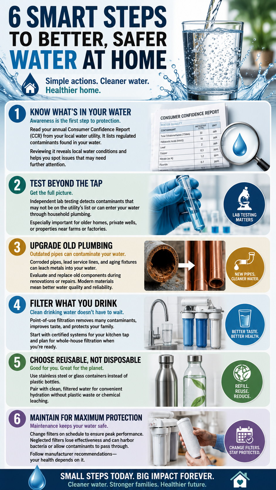 6 smart steps to cleaner water