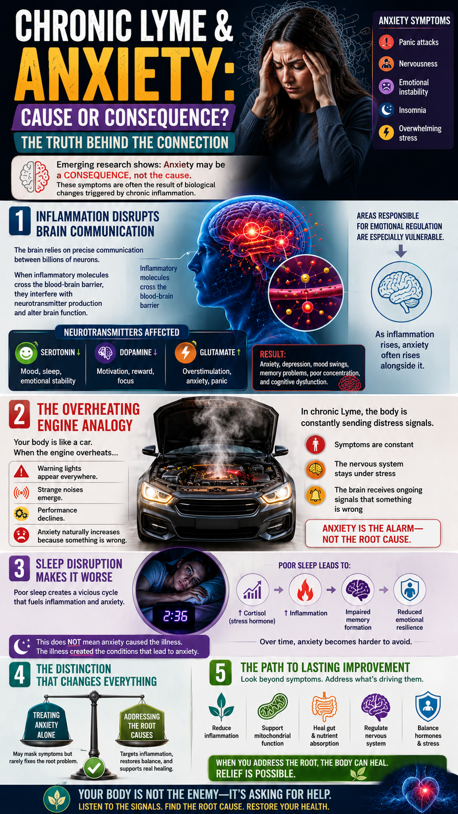 Chronic Lyme and anxiety connection explained