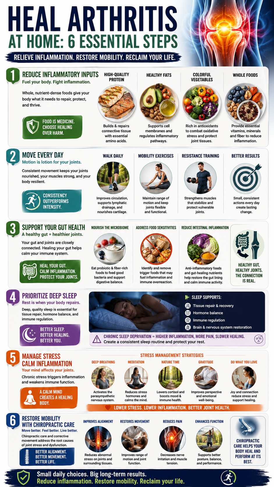 Healing arthritis 6 essential steps