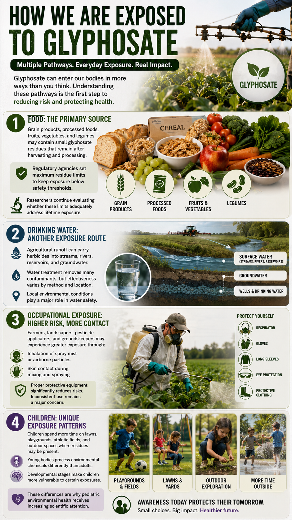 How we are exposed to glyphosate
