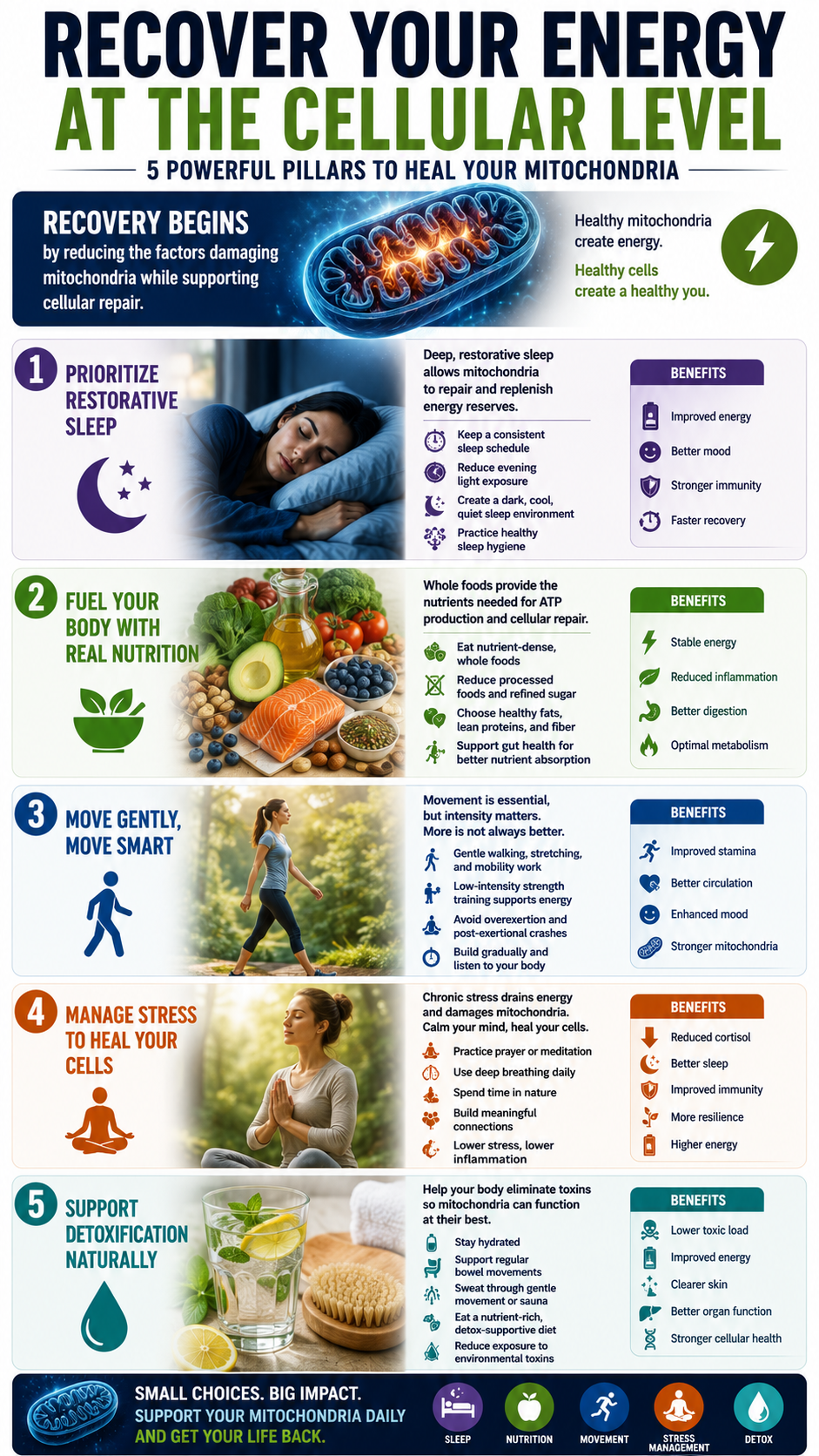 Recover your energy at cellular level