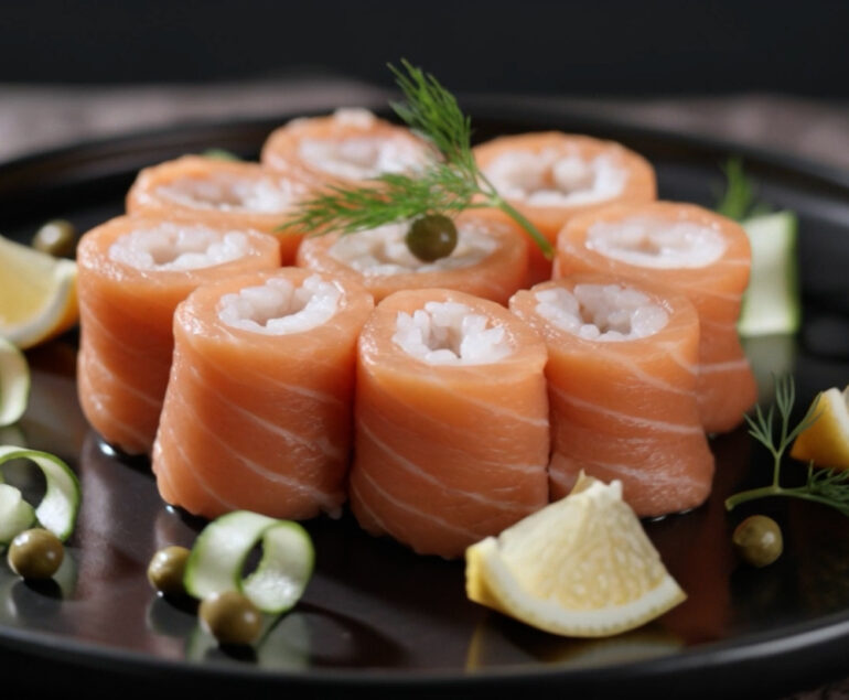 Smoked Salmon Roll-Ups with Cream Cheese