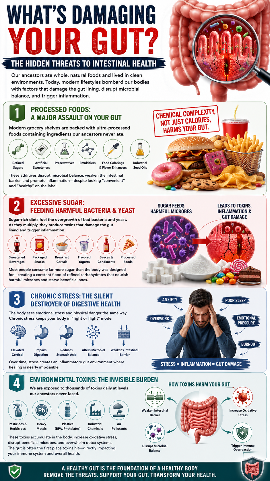 The hidden threats to gut health