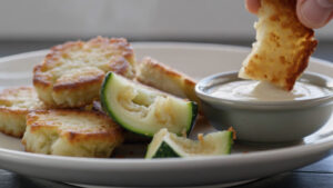 Zucchini Hash Browns with Garlic Aioli