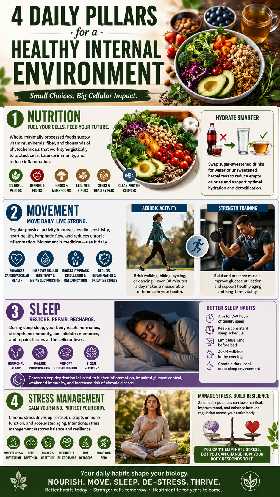 4 daily pillars of health