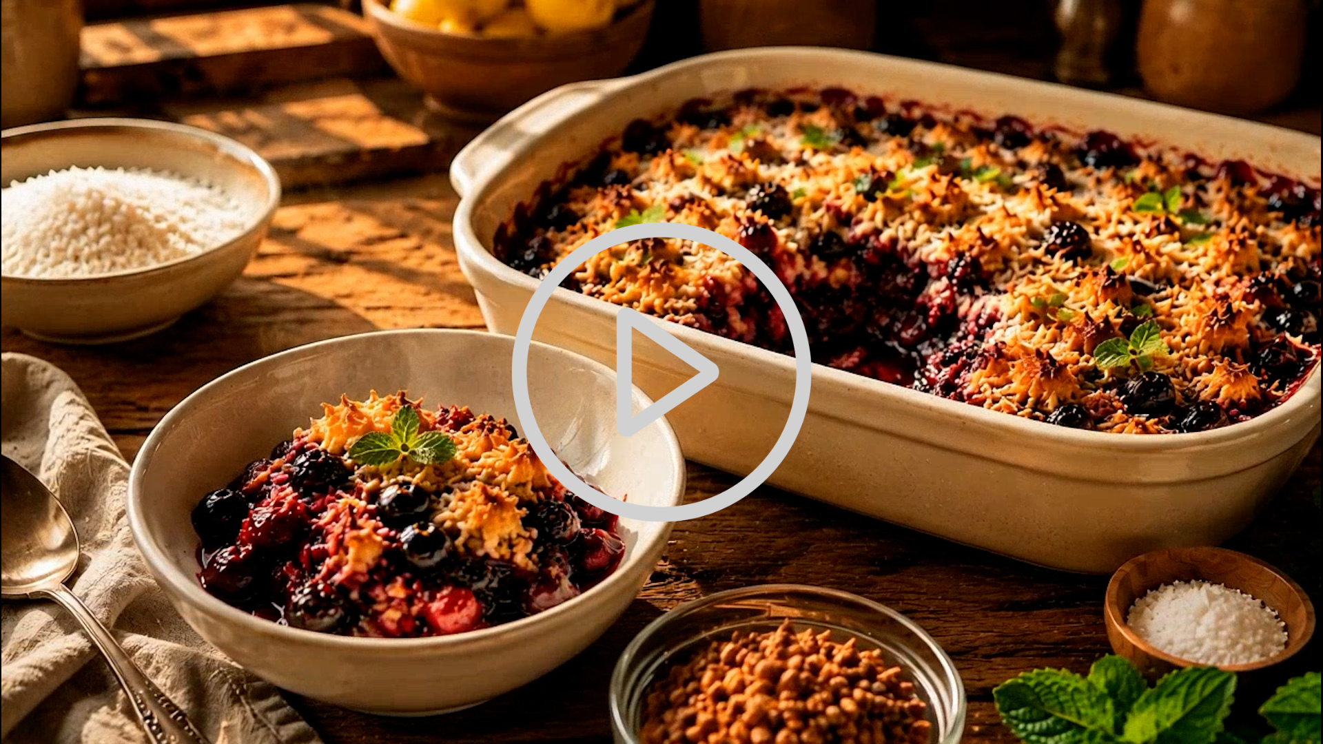 Berry Coconut Crumble (Low Carb)