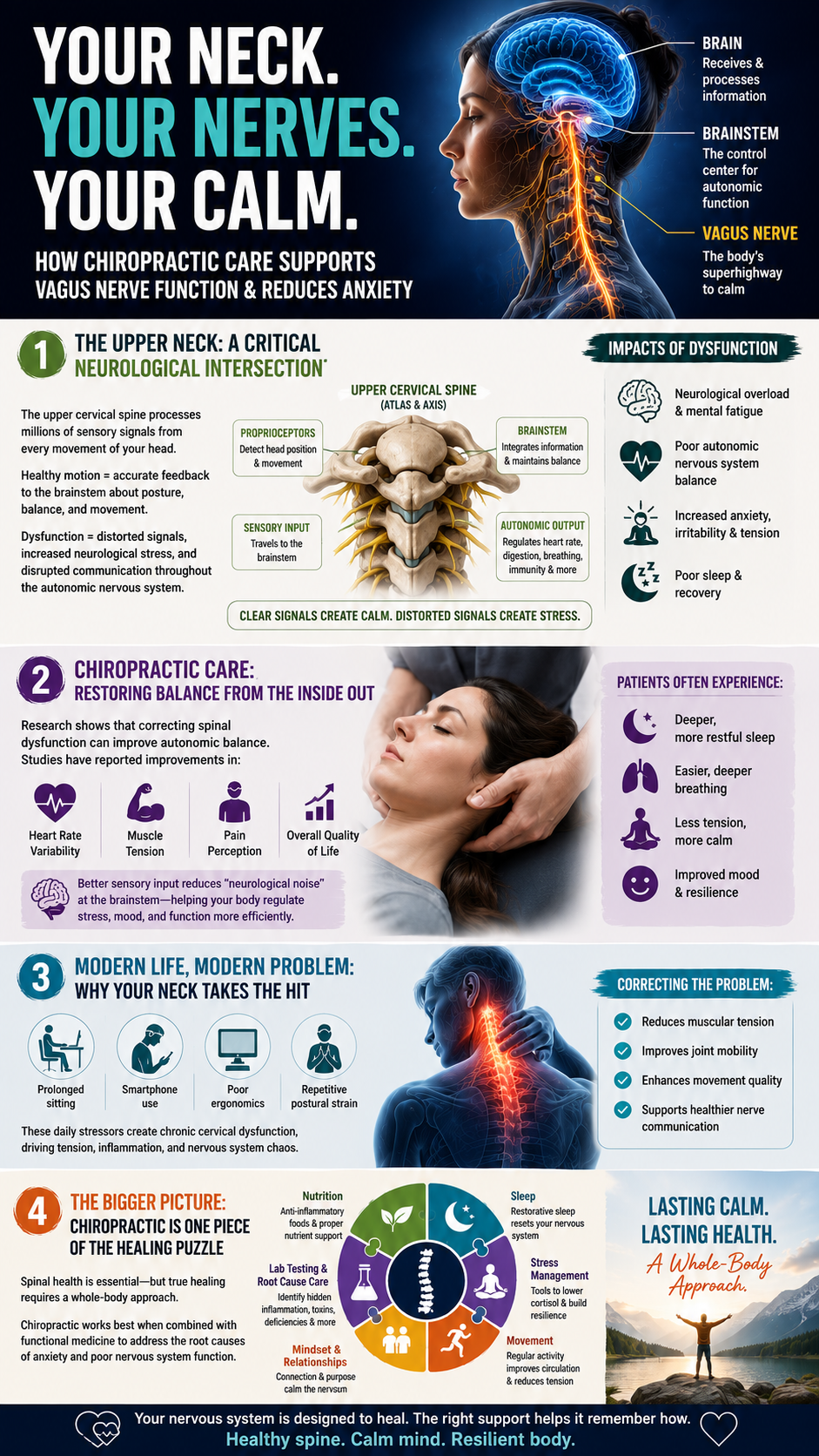 Chiropractic care for a calm mind
