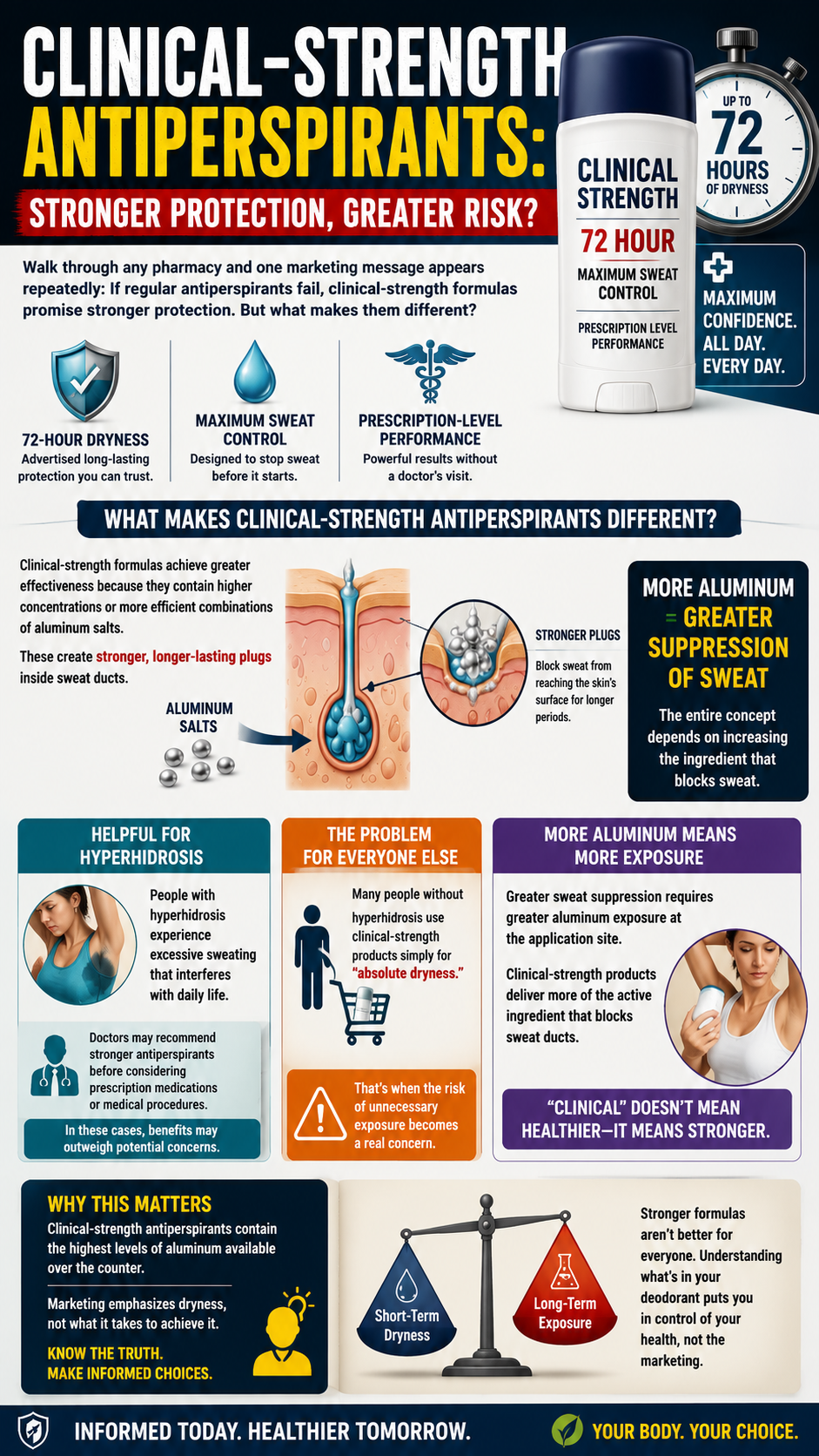 Clinical-strength deodorants informed choices matter