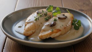 Creamy Mushroom Chicken with Thyme