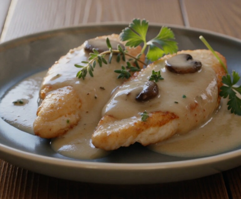 Creamy Mushroom Chicken with Thyme