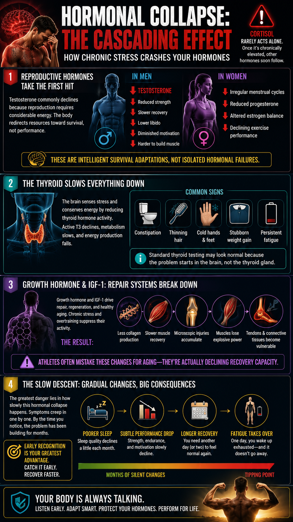 Hormonal collapse and stress breakdown