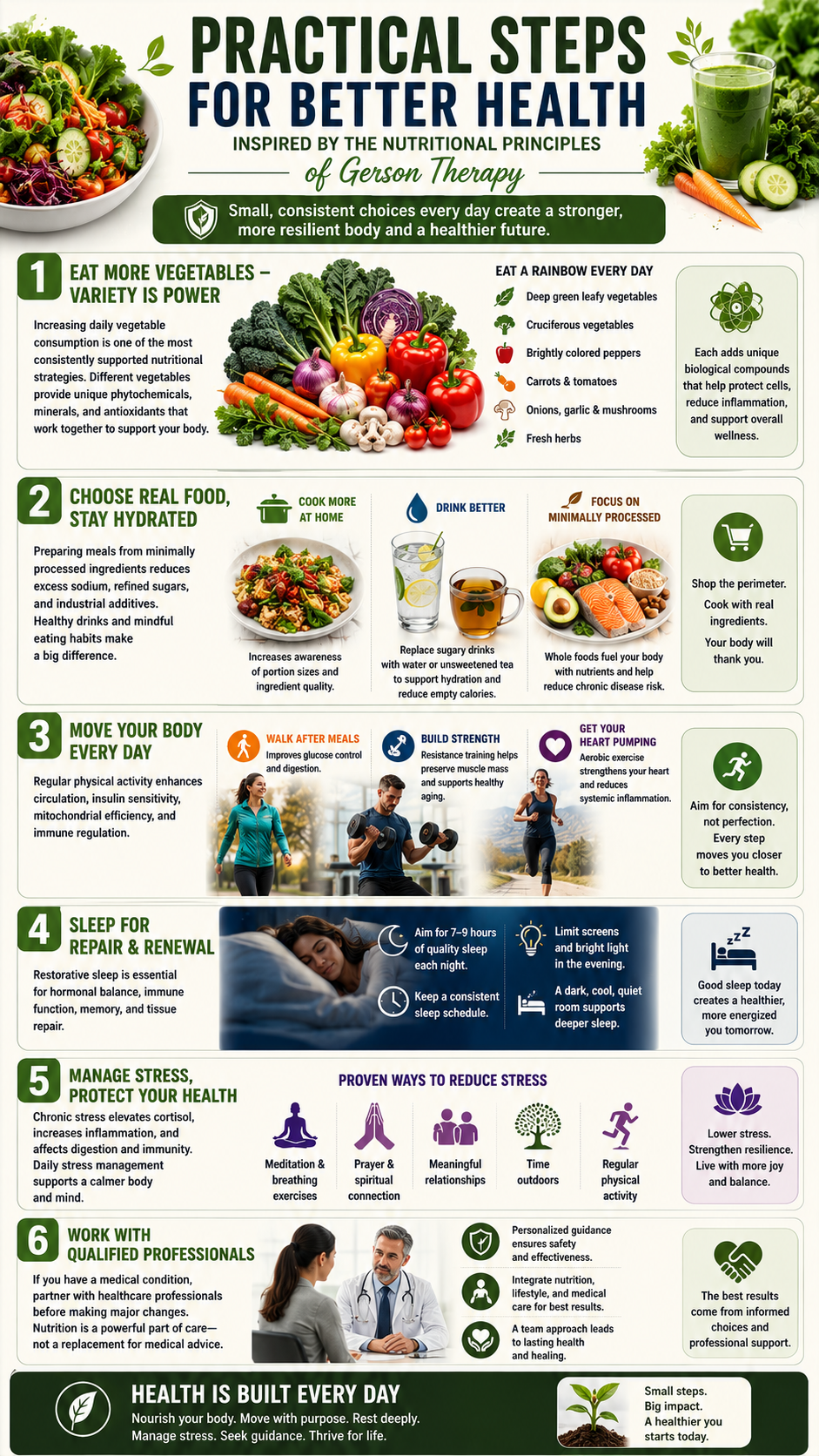 Practical steps for better health