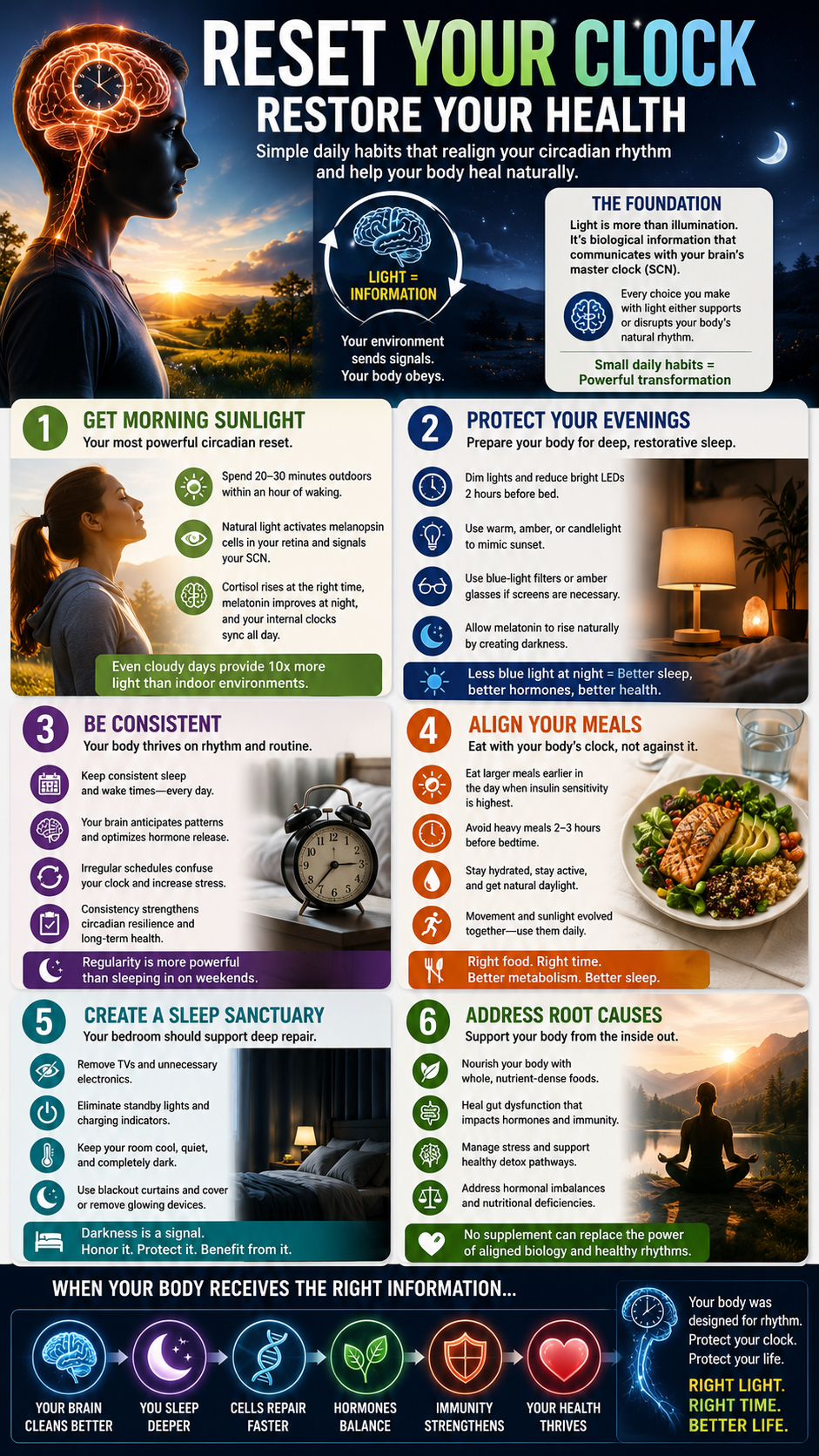 Reset your circadian rhythm for health