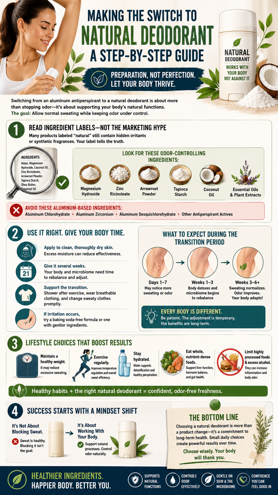 Switching to natural deodorant guide