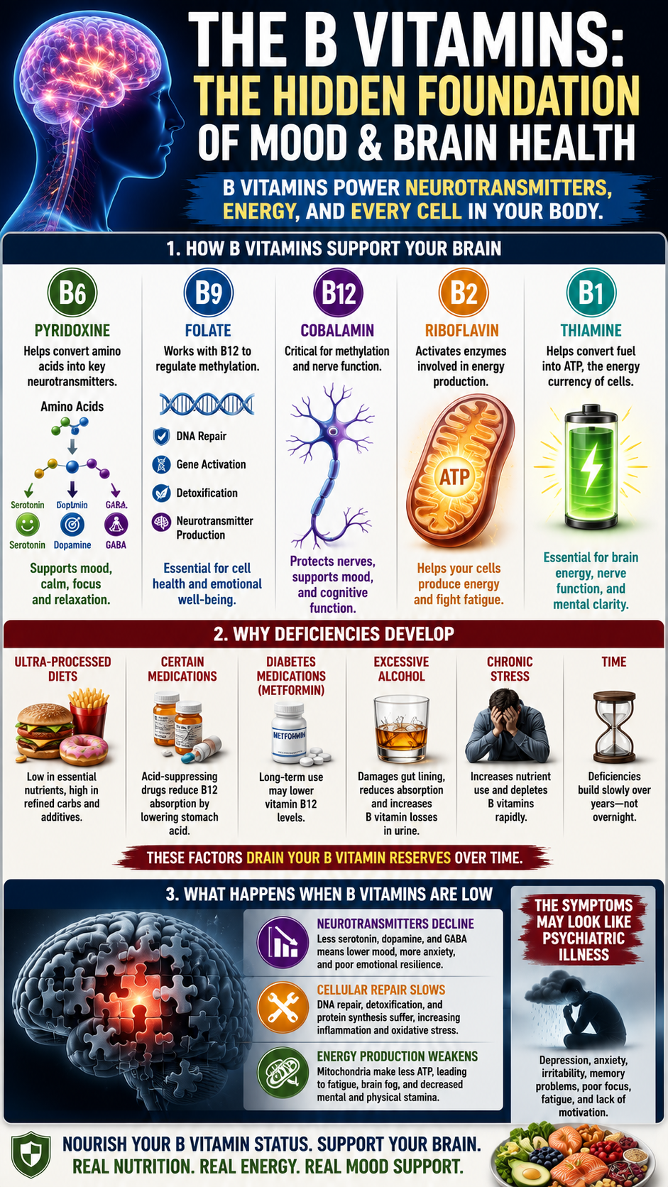 The B vitamins and mood health