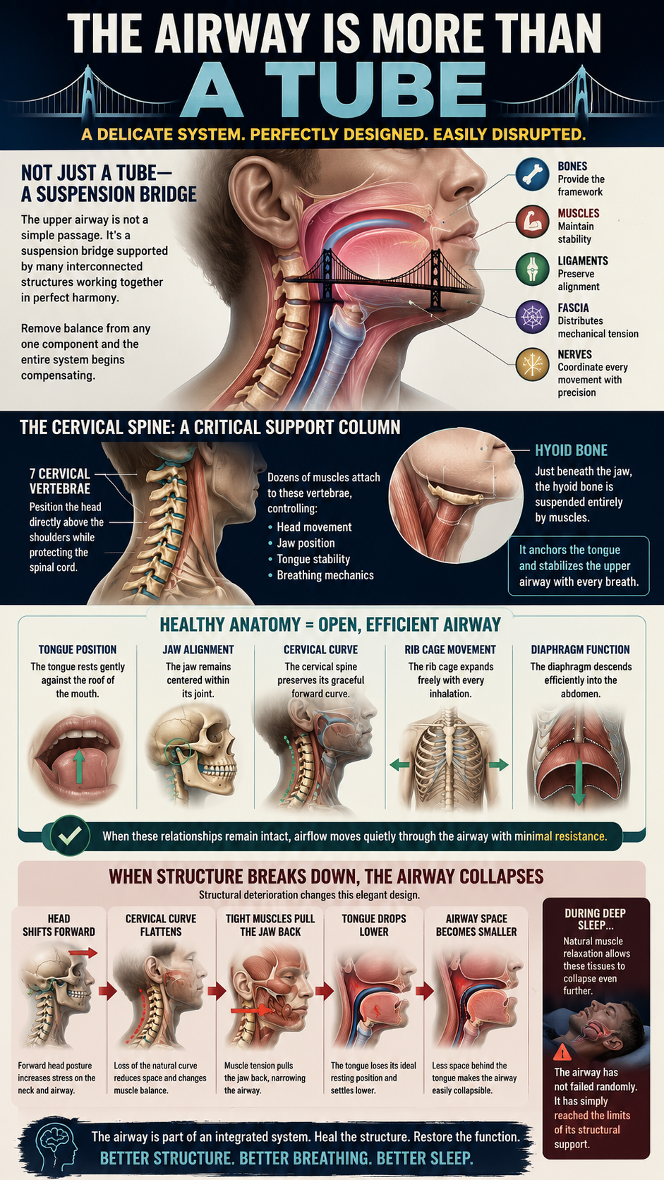 The anatomy and function of the airway
