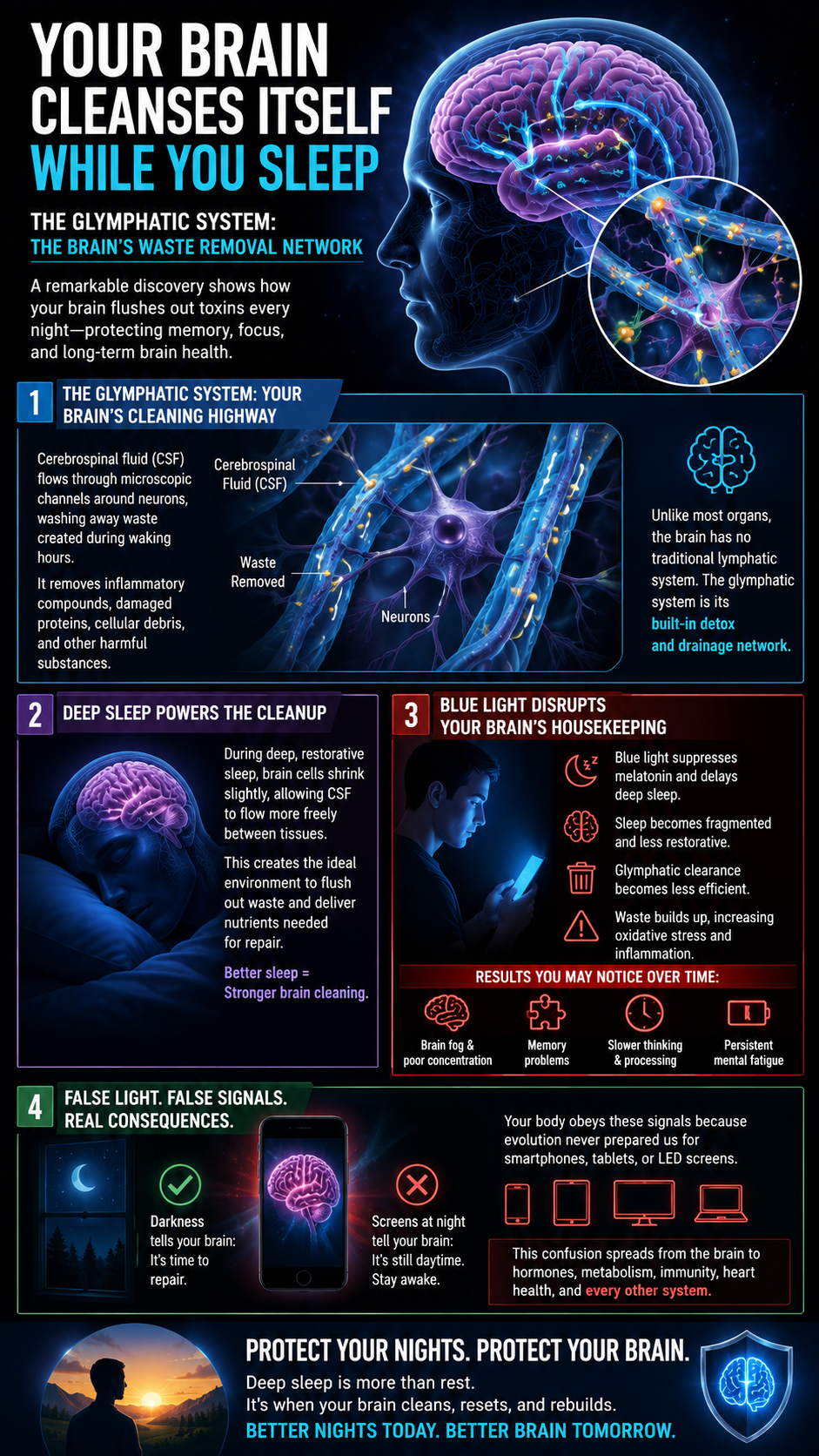Your brain's nighttime cleaning process