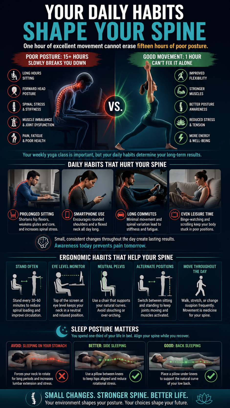 Your daily habits shape your spine
