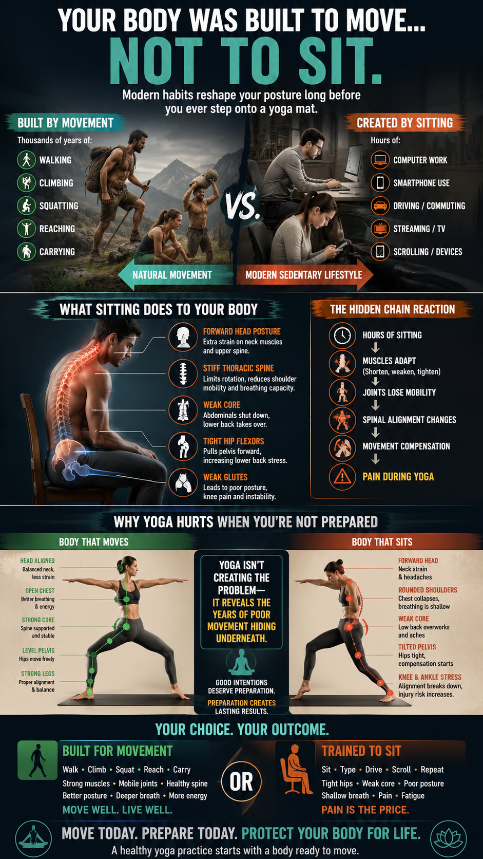 Your posture built to move, not sit