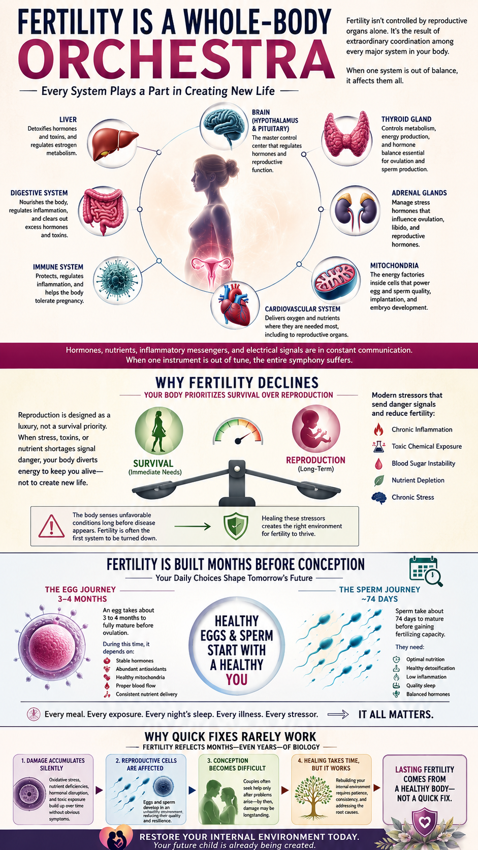 Fertility as a Whole-Body Orchestra