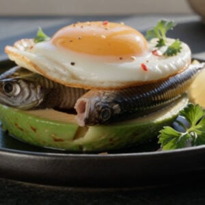Sardine & Avocado Breakfast Stack