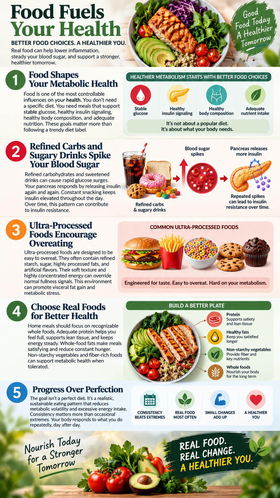 Food Fuels Your Health Infographic