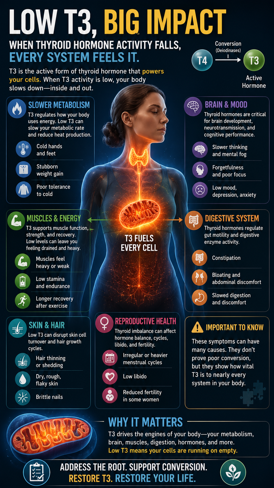 Low T3, Big Impact Infographic